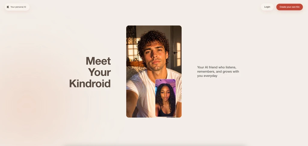 Kindroid platform interface