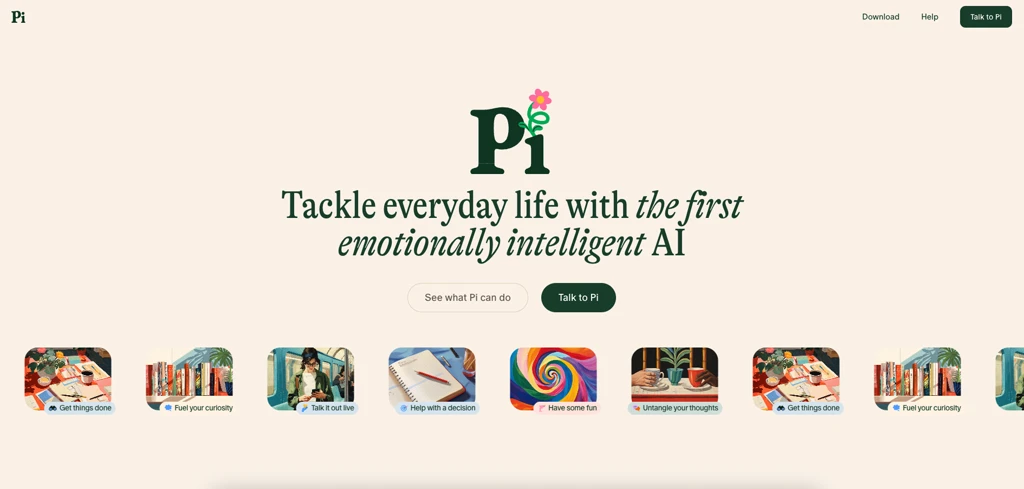 Pi AI platform interface