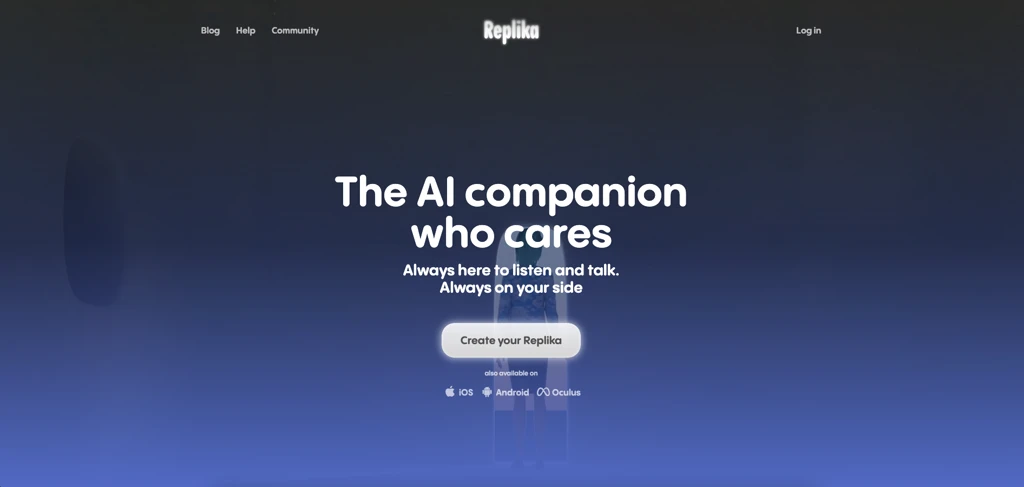 Replika platform interface