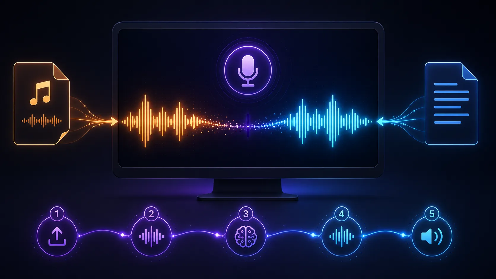 ElevenLabs voice cloning interface showing the step-by-step process of creating a voice clone