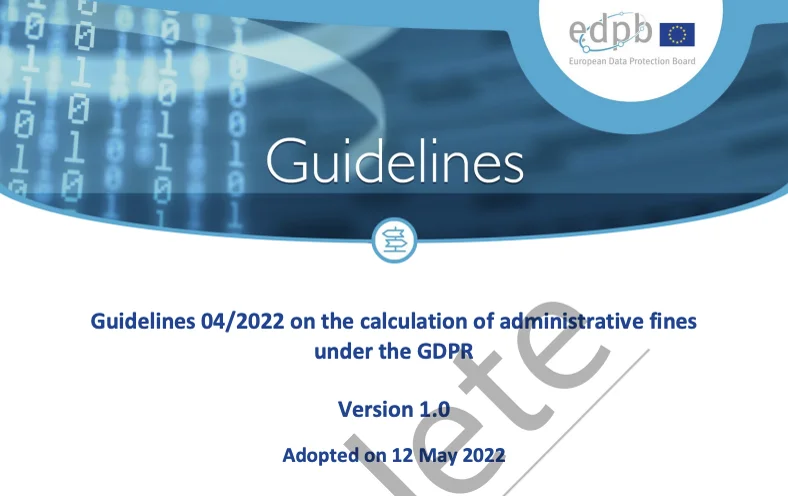 European Data Protection Board GDPR fine documentation for Replika