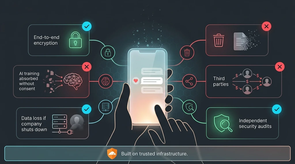 Privacy and security considerations for AI grief platforms